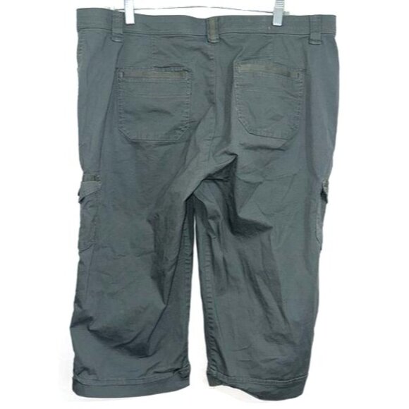 Gloria Vanderbilt Womens Cargo Capri Pants Size 18 Gray Cotton Blend - Picture 5 of 7
